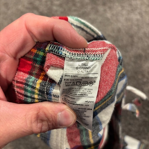 Old Navy Multicolor Plaid Pajama Pants - Picture 5 of 6